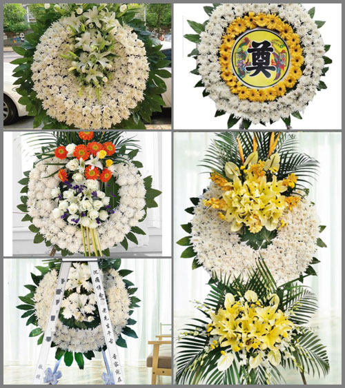 山东青岛莱西市孙受镇兴旺庄村花圈速递